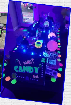 80's party I want candy bar