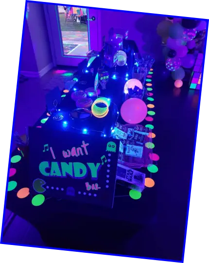 80's party I want candy bar
