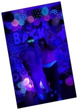 80's party backdrop