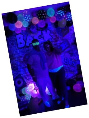 80's party backdrop